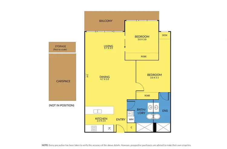 Floorplan of Homely apartment listing, g05/20 Pier Lane, Maribyrnong VIC 3032