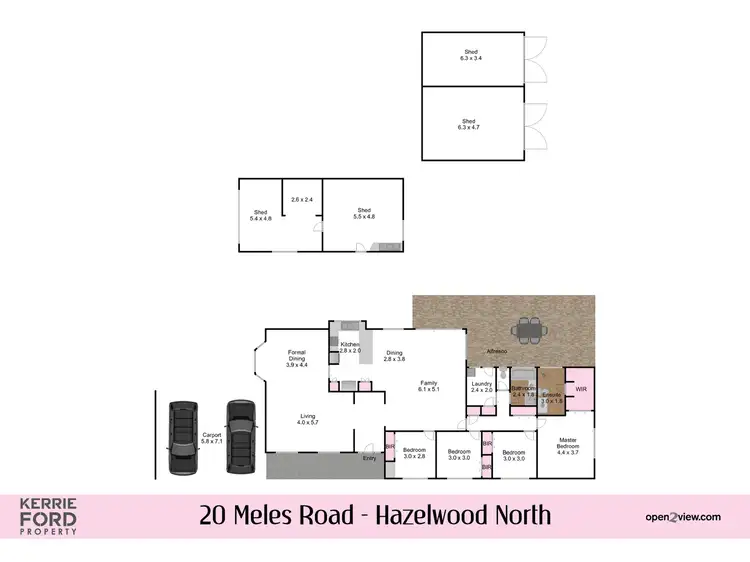 Floorplan of Homely house listing, 20 Meles Road, Hazelwood North VIC 3840