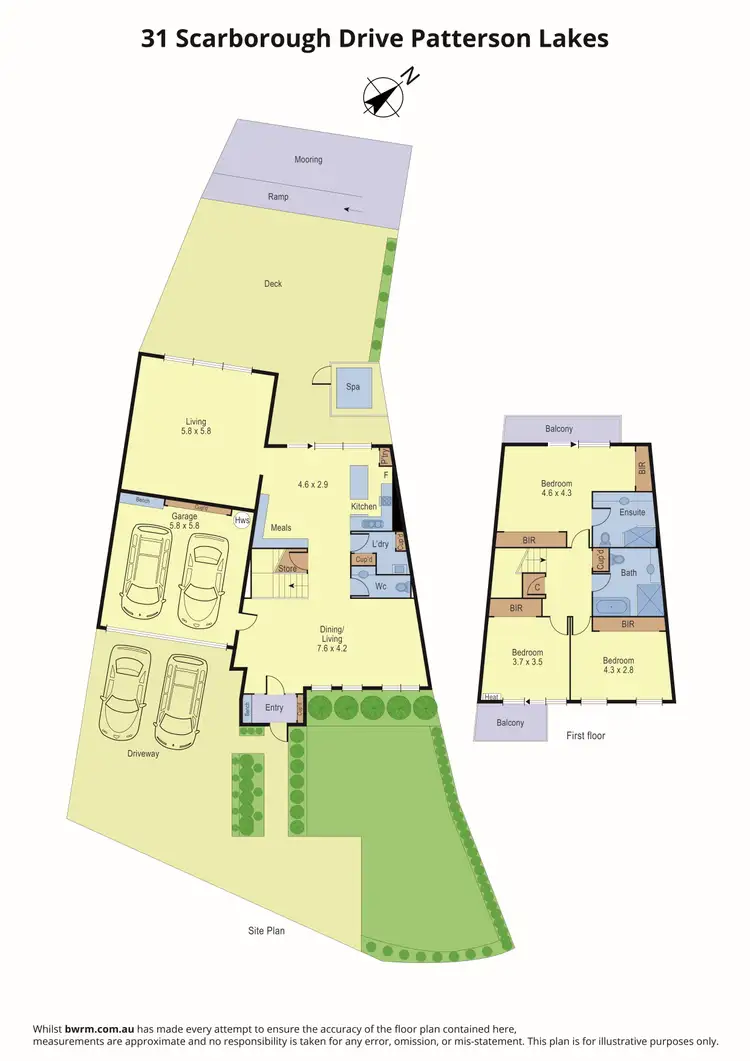 Floorplan of Homely townhouse listing, 31 Scarborough Drive, Patterson Lakes VIC 3197