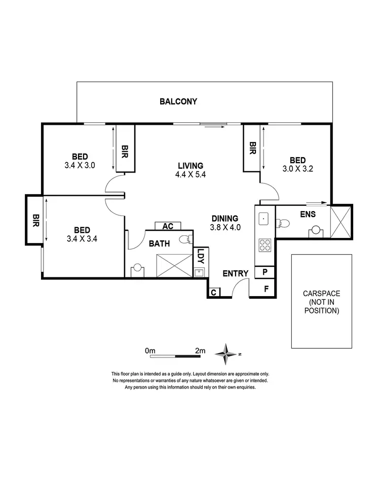 Floorplan of Homely apartment listing, 402/82 Canning Street, Carlton VIC 3053
