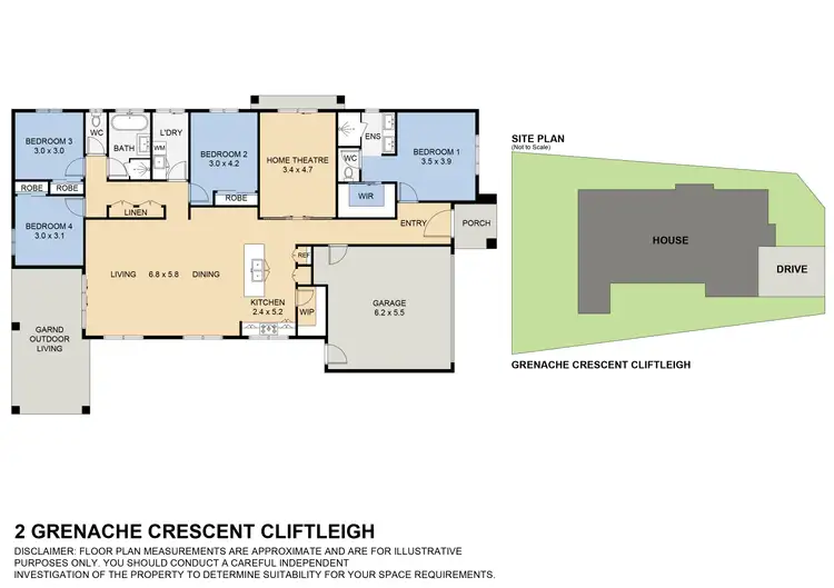 Floorplan of Homely house listing, 2 Grenache Crescent, Cliftleigh NSW 2321