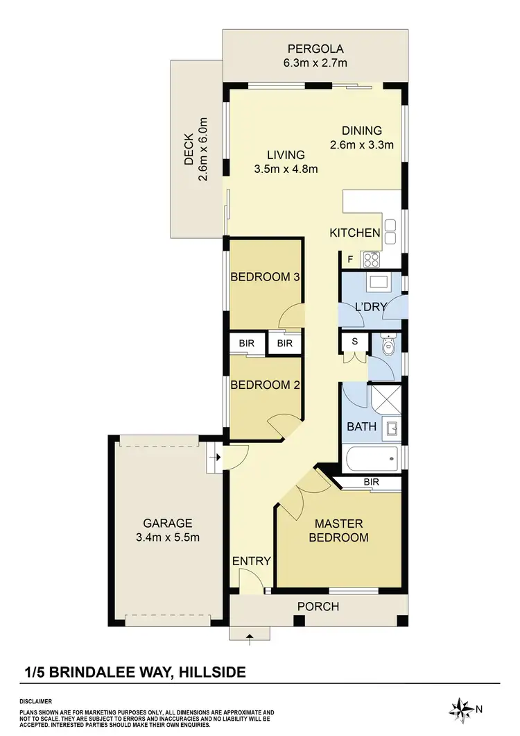 Floorplan of Homely house listing, 1/5 Brindalee Way, Hillside VIC 3037