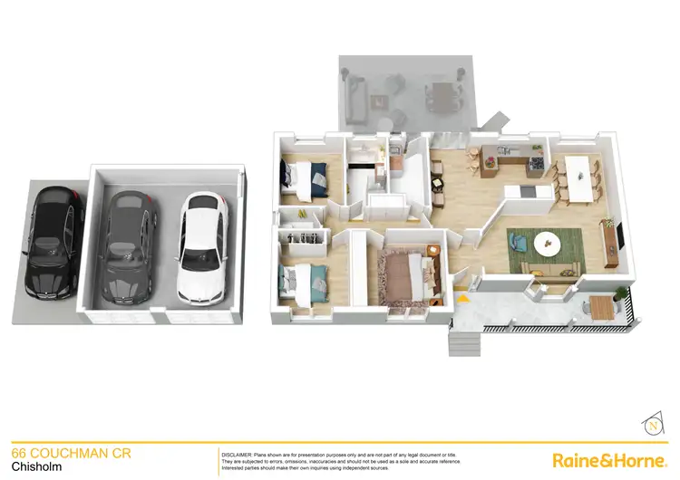 Floorplan of Homely house listing, 66 Couchman Crescent, Chisholm ACT 2905