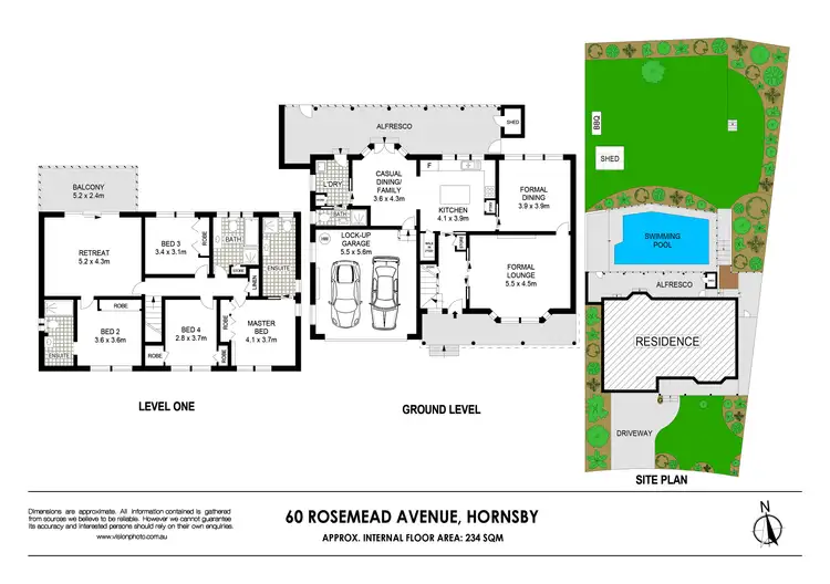 Floorplan of Homely house listing, 60 Rosemead Road, Hornsby NSW 2077