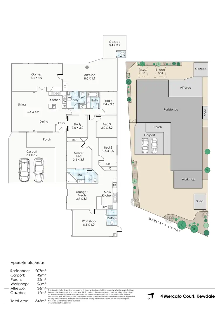 Floorplan of Homely house listing, 4 Mercato Court, Kewdale WA 6105