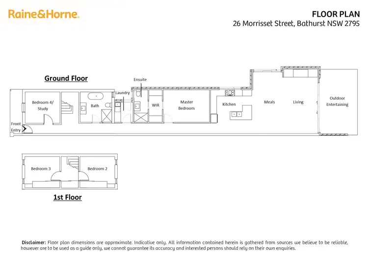 Floorplan of Homely house listing, 26 Morrisset Street, Bathurst NSW 2795