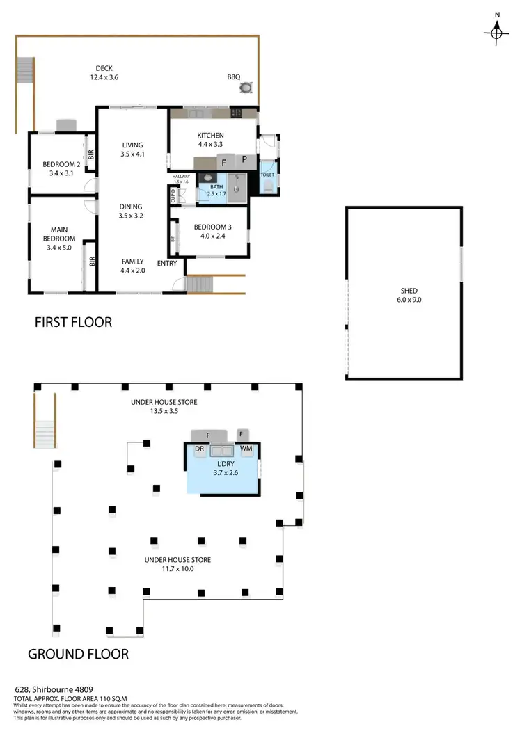Floorplan of Homely house listing, 628 Shirbourne Road, Shirbourne QLD 4809