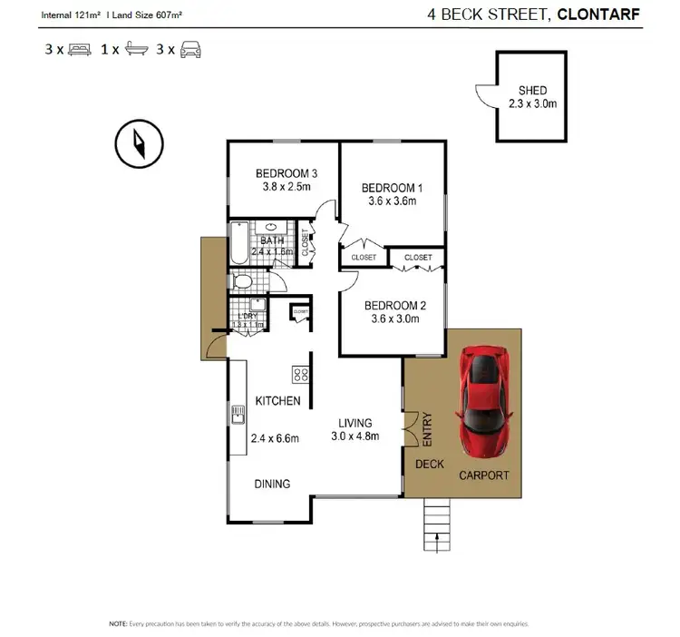 Floorplan of Homely house listing, 4 Beck Street, Clontarf QLD 4019