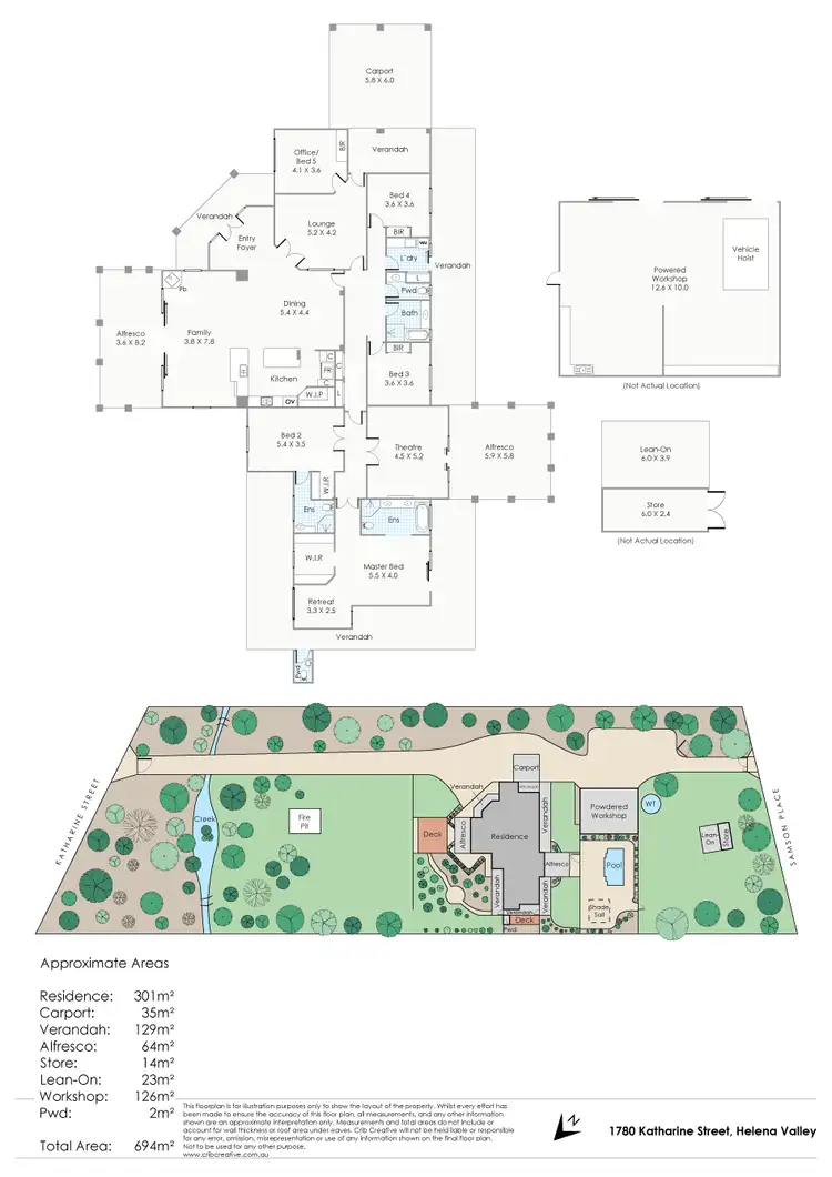 Floorplan of Homely house listing, 1780 Katharine Street, Helena Valley WA 6056