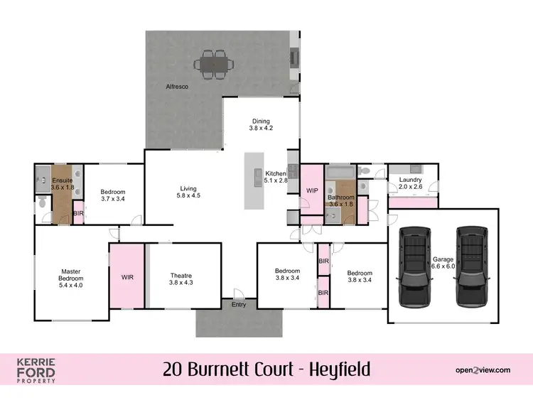 Floorplan of Homely house listing, 20 Burrnett Court, Heyfield VIC 3858