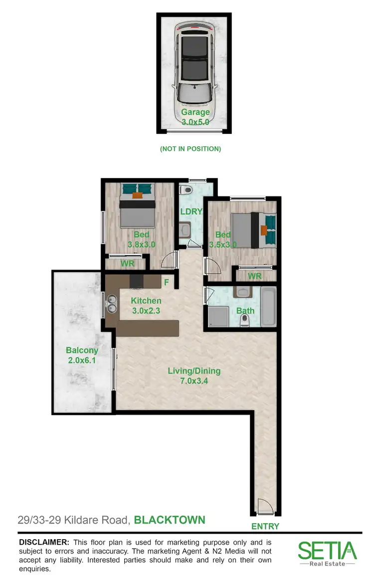 Floorplan of Homely apartment listing, 29/29-33 Kildare Road, Blacktown NSW 2148