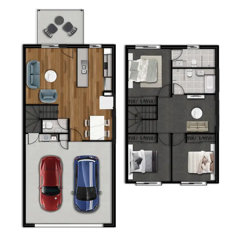 Floorplan of Homely townhouse listing, 123/100 Stodart Terrace, Mango Hill QLD 4509
