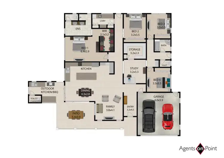 Floorplan of Homely house listing, 4 Watervale Drive, Redland Bay QLD 4165