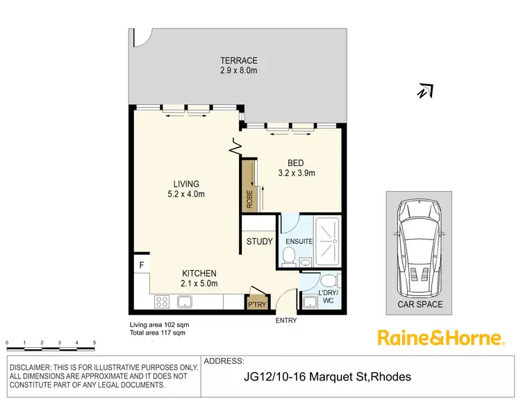 Floorplan of Homely apartment listing, JG12/10-16 Marquet Street, Rhodes NSW 2138