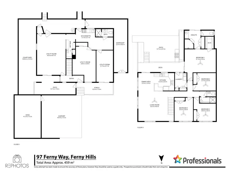 Floorplan of Homely house listing, 97 Ferny Way, Ferny Hills QLD 4055