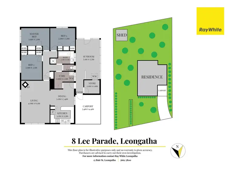 Floorplan of Homely house listing, 8 Lee Parade, Leongatha VIC 3953