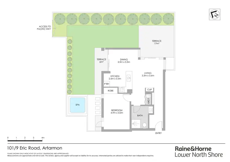 Floorplan of Homely apartment listing, 101/9 Eric Road, Artarmon NSW 2064
