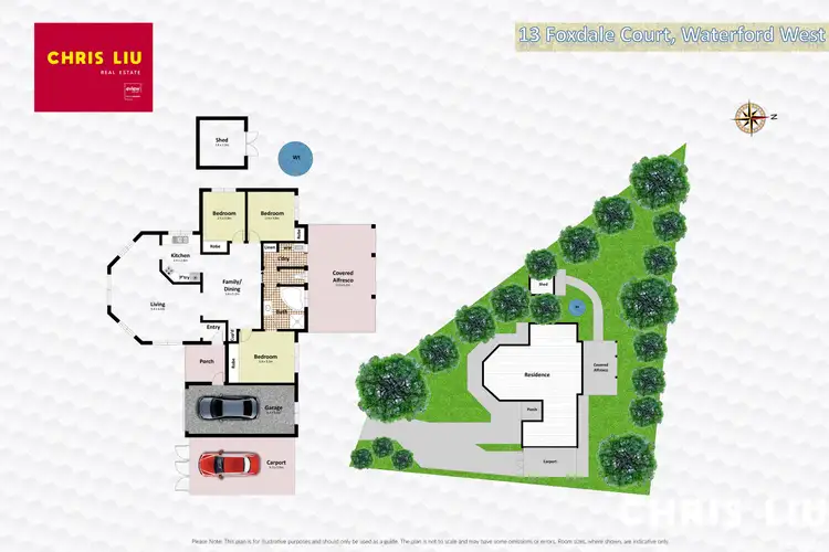 Floorplan of Homely house listing, 13 Foxdale Court, Waterford West QLD 4133