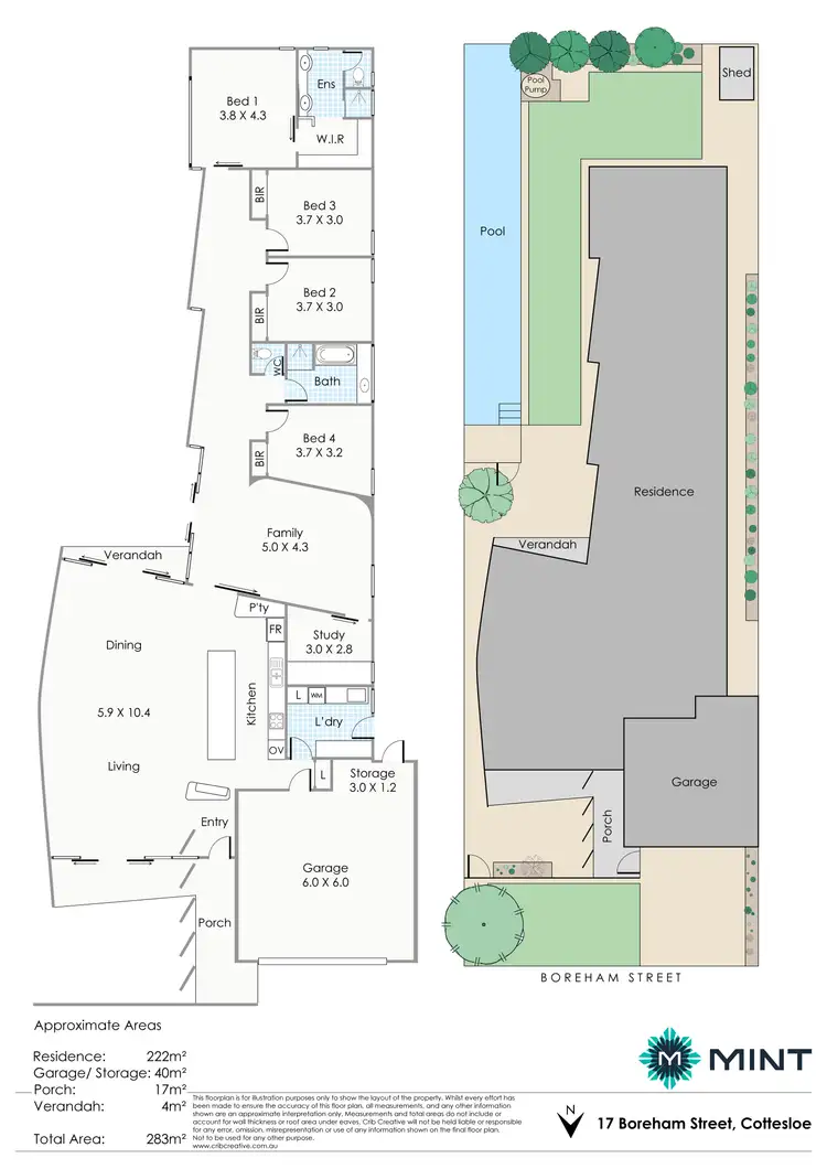Floorplan of Homely house listing, 17 Boreham Street, Cottesloe WA 6011