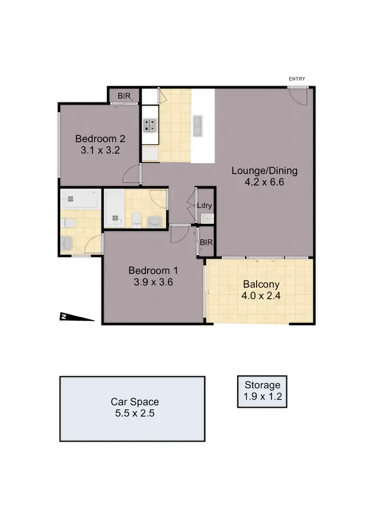 Floorplan of Homely apartment listing, 8/4-6a Park Avenue, Waitara NSW 2077