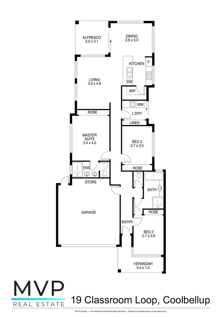 Floorplan of Homely house listing, 19 Classroom Loop, Coolbellup WA 6163