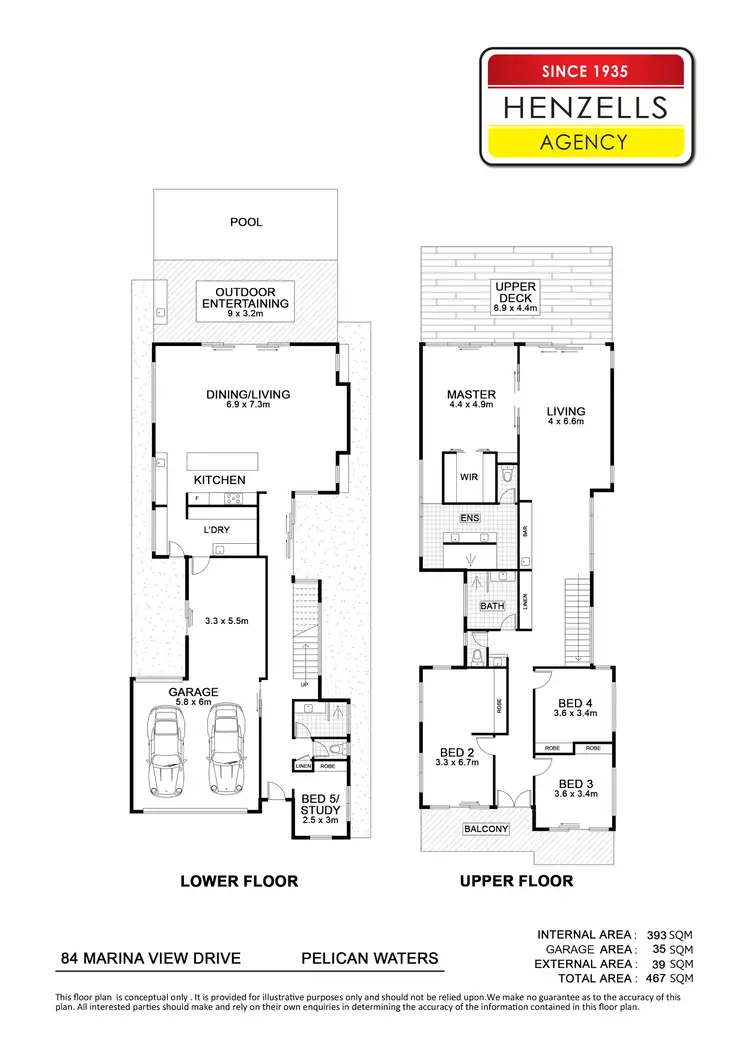Floorplan of Homely house listing, 84 Marina View Drive, Pelican Waters QLD 4551