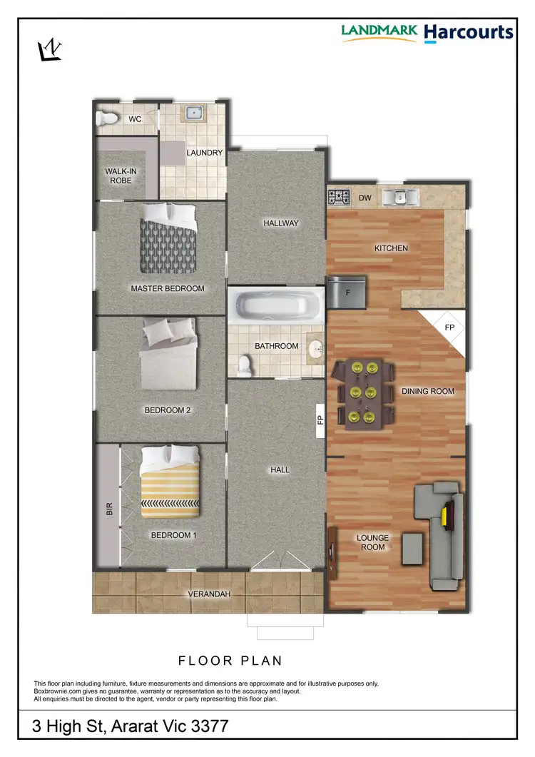 Floorplan of Homely house listing, 3 High Street, Ararat VIC 3377