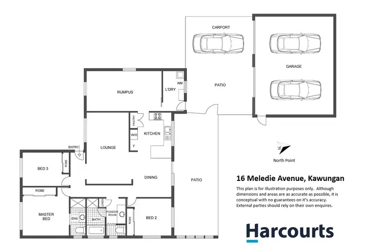 Floorplan of Homely house listing, 16 Meledie Avenue, Kawungan QLD 4655