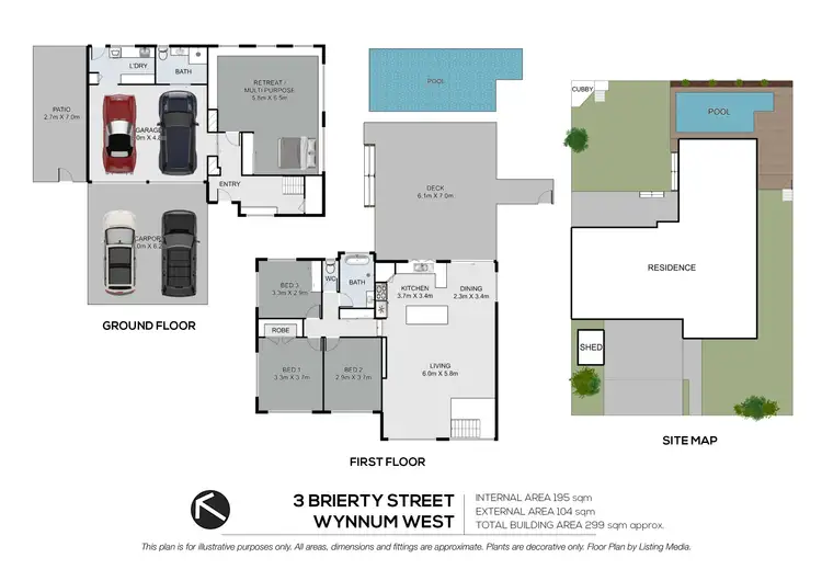 Floorplan of Homely house listing, 3 Brierty Street, Wynnum West QLD 4178