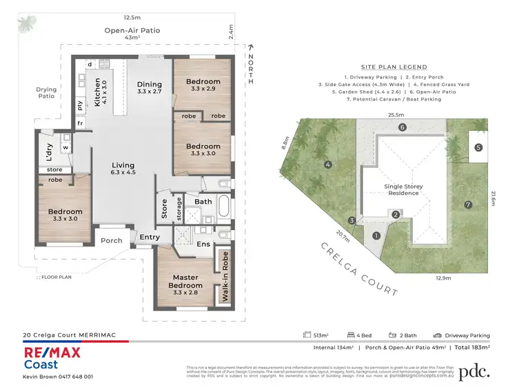 Floorplan of Homely house listing, 20 Crelga Court, Merrimac QLD 4226