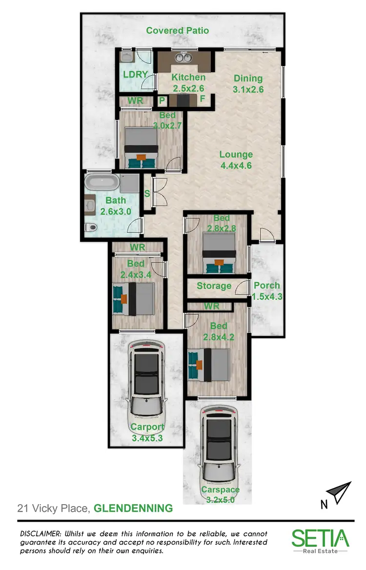 Floorplan of Homely house listing, 21 Vicky Place, Glendenning NSW 2761