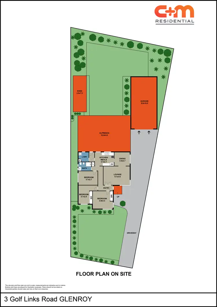 Floorplan of Homely house listing, 3 Golf Links Road, Glenroy VIC 3046