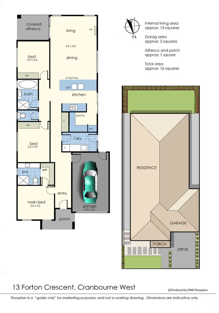 Floorplan of Homely house listing, 13 Forton Crescent, Cranbourne West VIC 3977