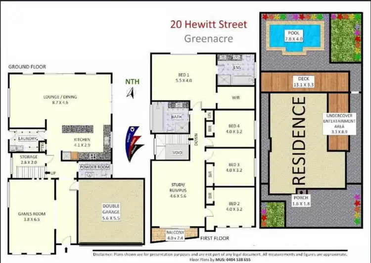 Floorplan of Homely house listing, 20 Hewitt Street, Greenacre NSW 2190