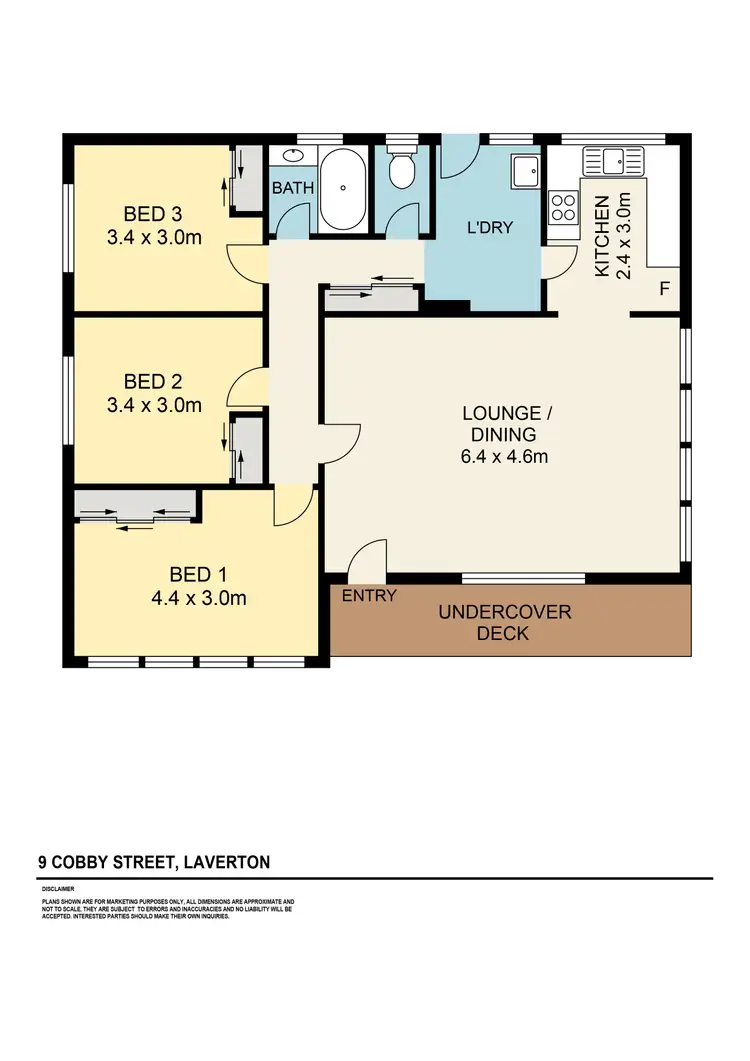 Floorplan of Homely house listing, 9 Cobby Street, Laverton VIC 3028