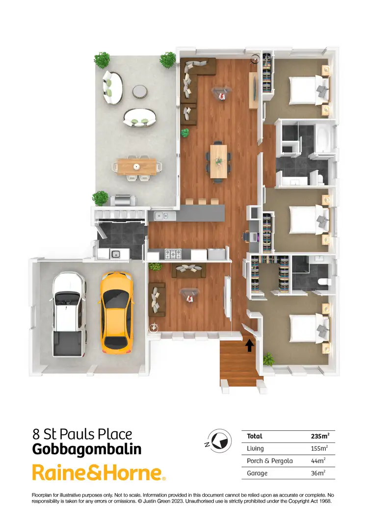 Floorplan of Homely house listing, 8 St Pauls Place, Gobbagombalin NSW 2650