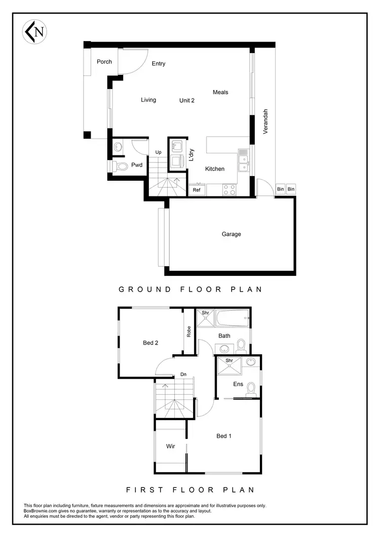 Floorplan of Homely townhouse listing, 2/17 View Street, Glenroy VIC 3046