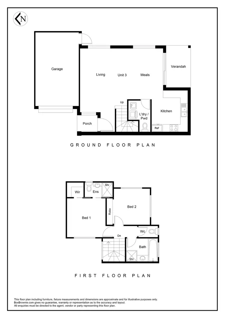 Floorplan of Homely townhouse listing, 3/17 View Street, Glenroy VIC 3046