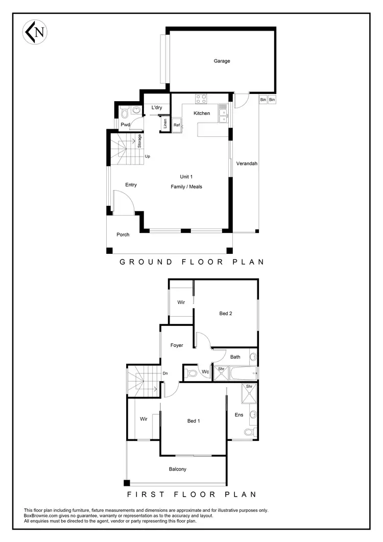 Floorplan of Homely townhouse listing, 1/17 View Street, Glenroy VIC 3046