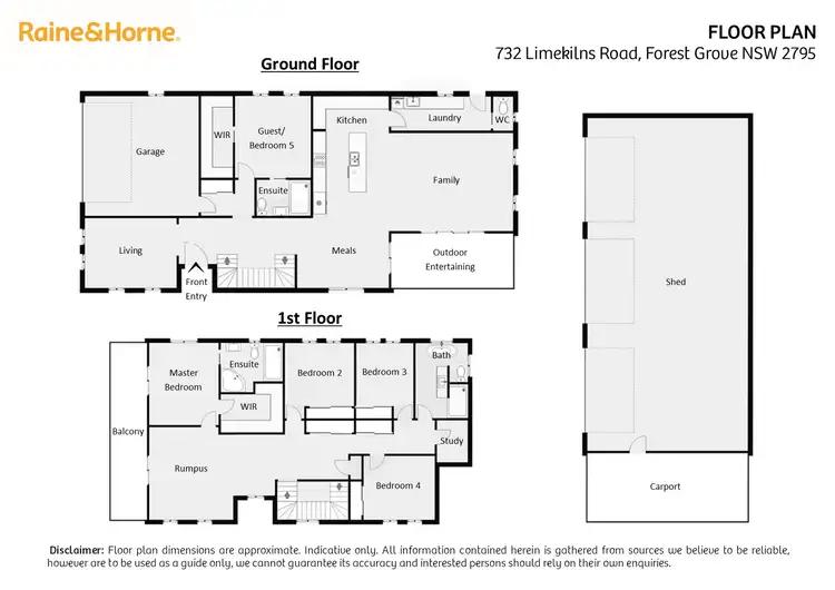 Floorplan of Homely house listing, 732 Limekilns Road, Forest Grove NSW 2795