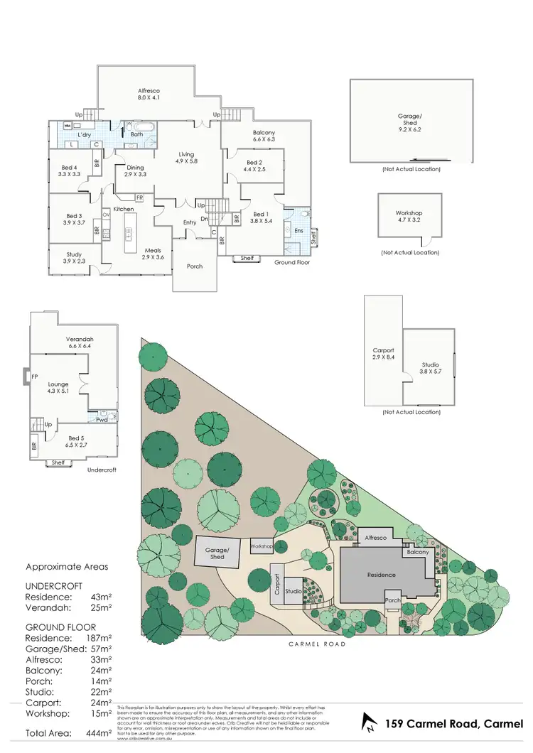 Floorplan of Homely house listing, 159 Carmel Road, Carmel WA 6076
