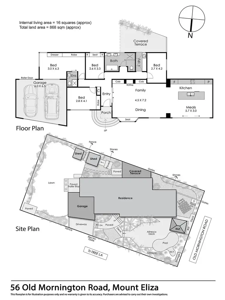 Floorplan of Homely house listing, 56 Old Mornington Road, Mount Eliza VIC 3930