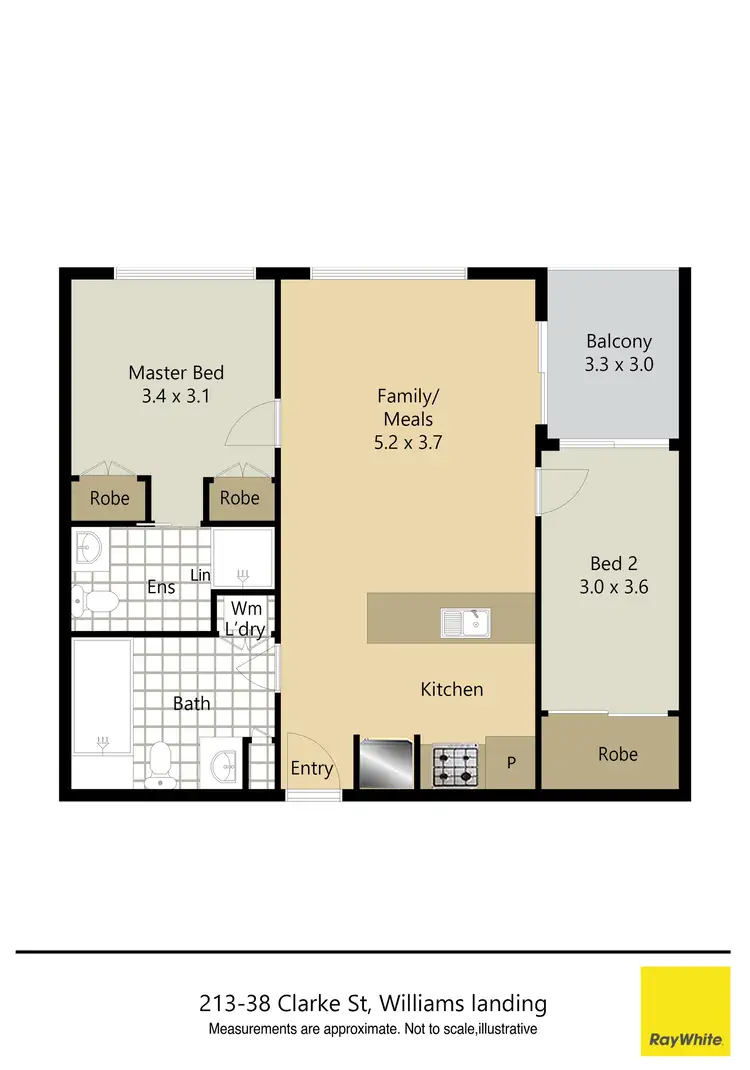 Floorplan of Homely apartment listing, 213/38 Clark Street, Williams Landing VIC 3027