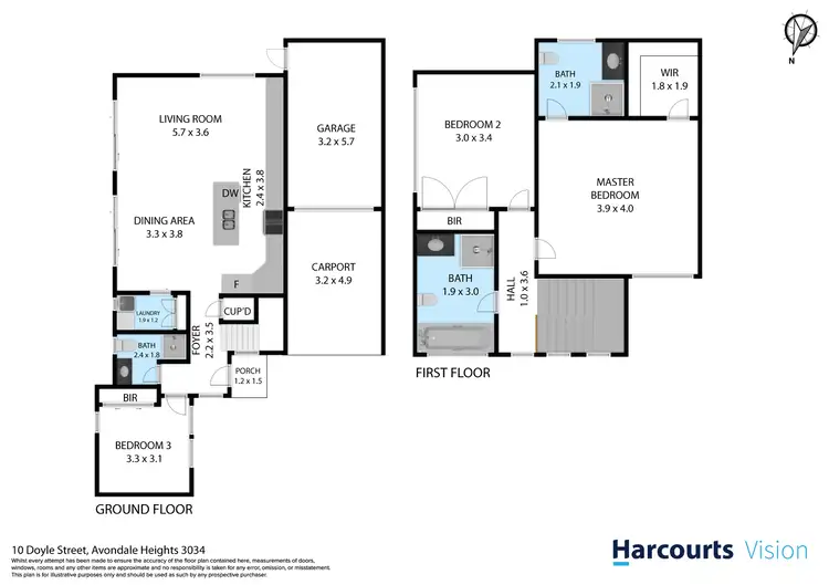 Floorplan of Homely house listing, 10A Doyle Street, Avondale Heights VIC 3034