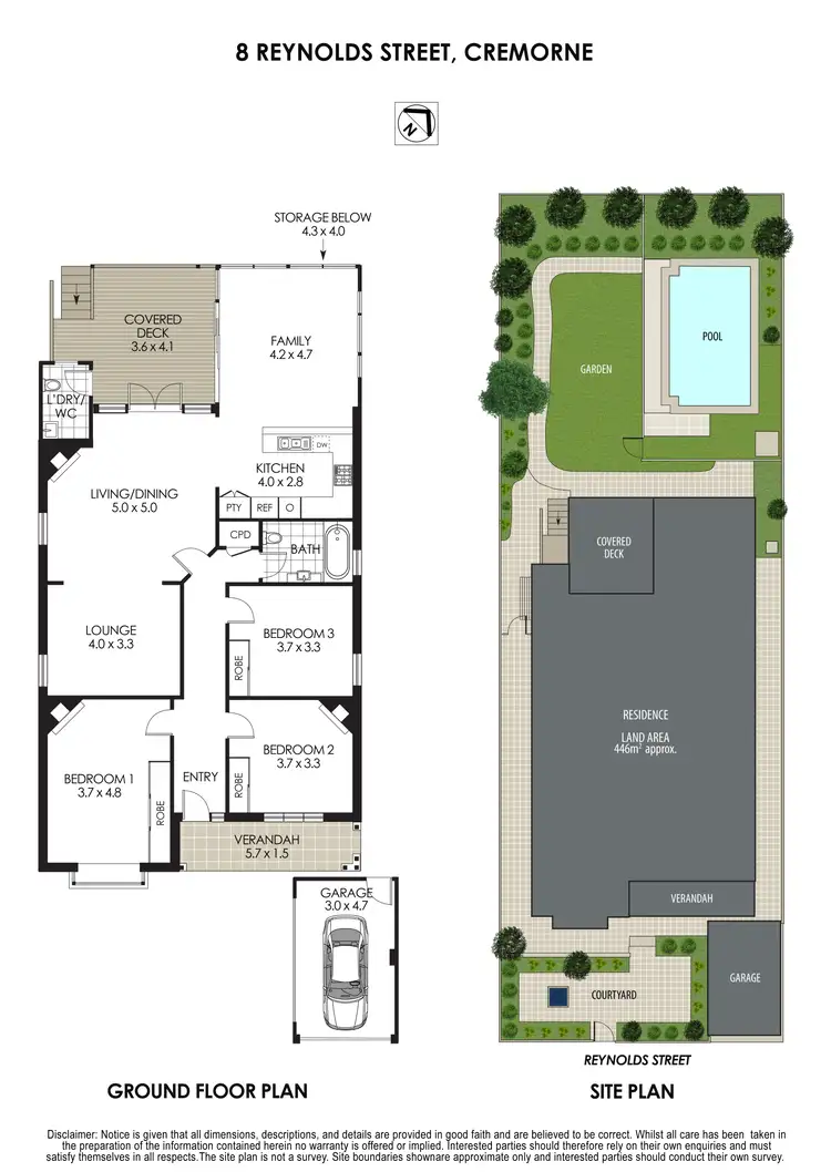 Floorplan of Homely house listing, 8 Reynolds Street, Cremorne NSW 2090
