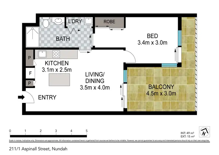 Floorplan of Homely unit listing, 211/1 Aspinall Street, Nundah QLD 4012