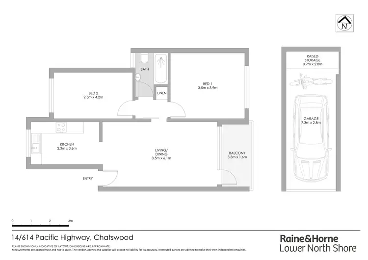 Floorplan of Homely apartment listing, 14/614 Pacific Highway, Chatswood NSW 2067