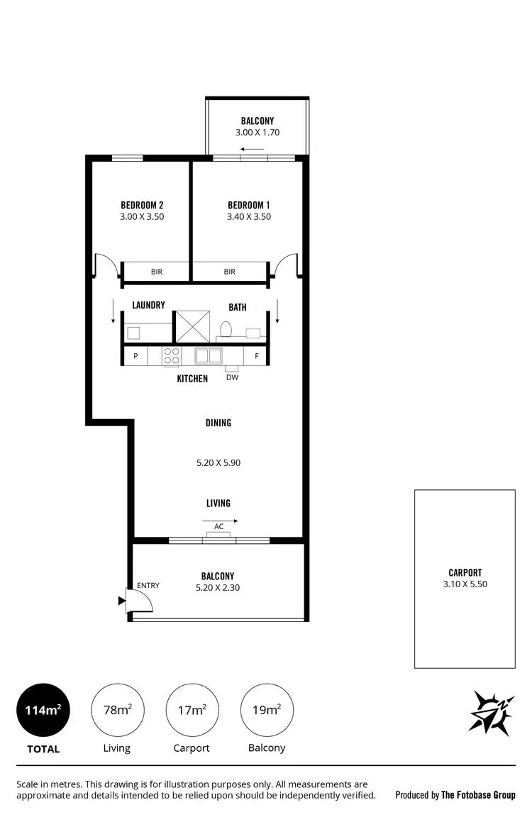 Floorplan of Homely unit listing, 15/8 Trunnel Court, Seaford Meadows SA 5169