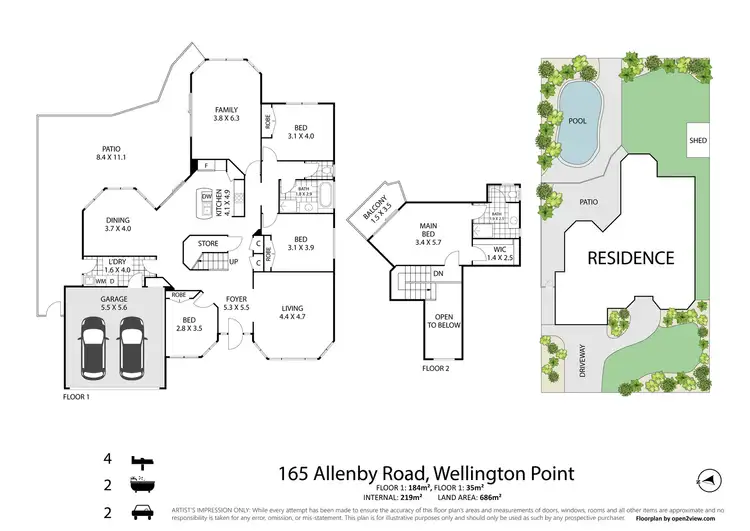 Floorplan of Homely house listing, 165 Allenby Road, Wellington Point QLD 4160