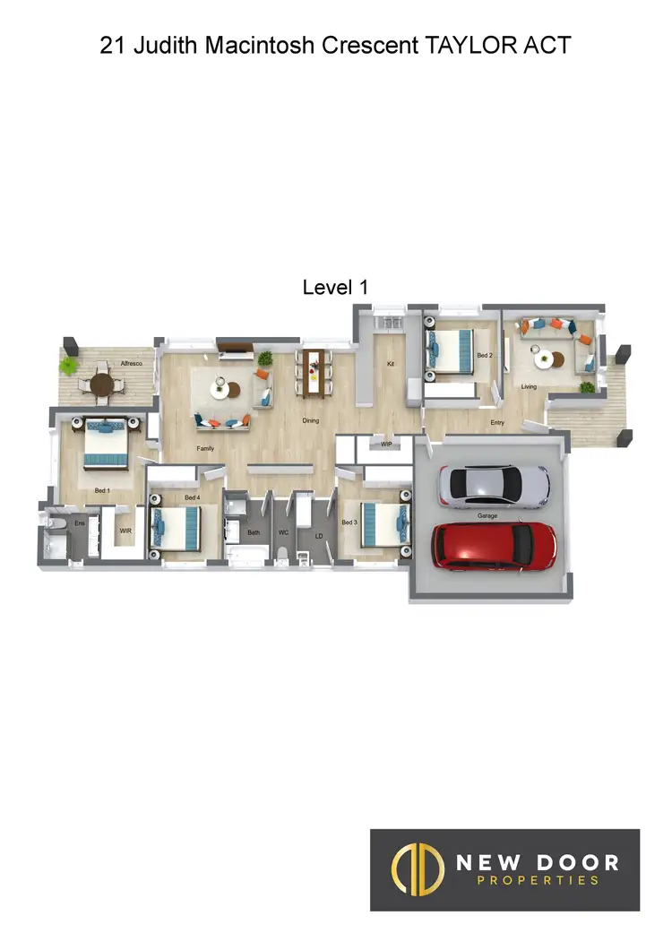 Floorplan of Homely house listing, 21 Judith Macintosh Crescent, Taylor ACT 2913